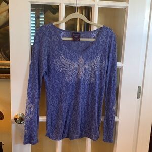 Brand: Auangar A. Size XL.  Color: blue, and silver